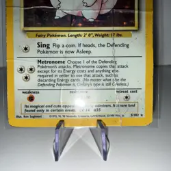 Pokemon TCG Clefairy Base Set Holo Card 5/102 Unlimited Rare - Image 5
