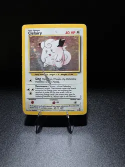 Pokemon TCG Clefairy Base Set Holo Card 5/102 Unlimited Rare - Image 1