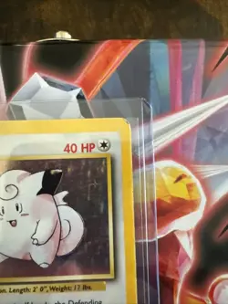 Pokemon TCG Clefairy Base Set Holo Card 5/102 Unlimited Rare - Image 2