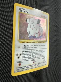 Pokemon TCG Clefairy Holo Rare Card Base Set 5/102 - Image 2