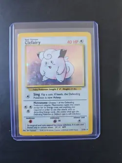 Pokemon TCG Clefairy Holo Rare Card Base Set, 5/102 HP - Image 1