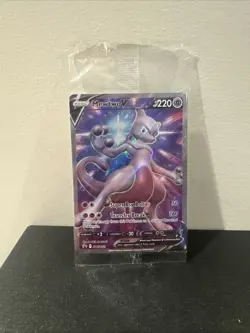 Pokemon TCG Mewtwo V SWSH229 Full Art Black Star Promo Card Sealed - Image 1