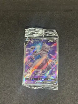 Pokemon TCG SWSH229 Mewtwo v Full Art Black Star Promo Card Sealed - Image 1