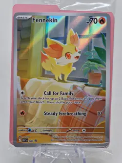 Fennekin Full Art Promo Chaos Rising ETB Promo 080 - SEALED & MINT FRONT Pokemon - Image 2