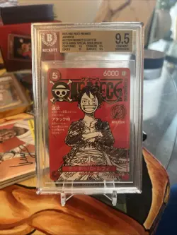 2025 ONE PIECE JPN PROMO CARDS MAGAZINE VOL. 20 #ST21-014 MONKEY D LUFFY BGS 9.5 - Image 1