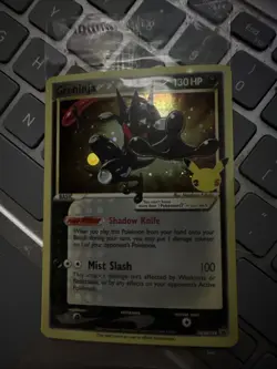 Greninja Gold Star Celebrations Promo SWSH144 2021 Pokemon TCG Sealed Card - Image 2