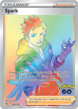 Spark 085/078 - Pokemon GO - Secret Rare Full Art - Pokemon Card - NM - Image 1