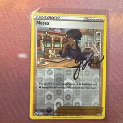 Pokemon TCG Nessa 136/159 Holo Card Crown Zenith 2023 Rare NM Condition - Image 1