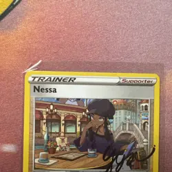 Pokemon TCG Nessa 136/159 Holo Card Crown Zenith 2023 Rare NM Condition - Image 2