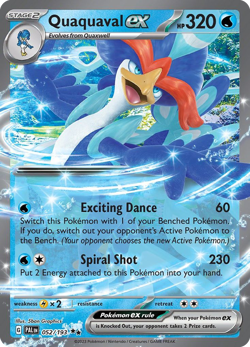 Quaquaval ex 52/193 Double Rare | Paldea Evolved | Pokemon Card - Image 1