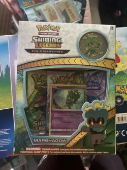 Pokemon Shining Legends Pin Collection Marshadow Box - Image 1