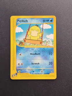 Psyduck 104/147 Aquapolis Regular 2002 Pokemon TCG Card E Series - LP - Image 1