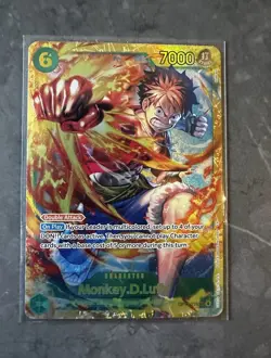 Bandai One Piece Card Game Monkey D. Luffy OP13-118 SEC Foil English - Image 1