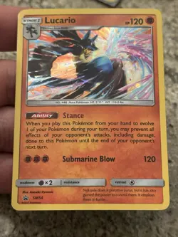 Lucario - SM54 - Pokemon Sun & Moon Promo Holo Rare Card NM - Image 2