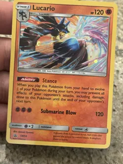 Lucario - SM54 - Pokemon Sun & Moon Promo Holo Rare Card NM - Image 3