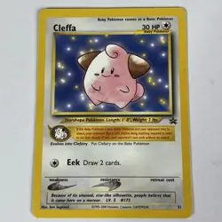Cleffa 31 Black Star Promos Pokemon Card Wizards of The Coast DMG - Image 1