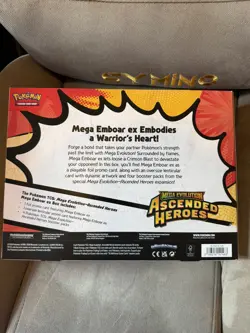 Mega Evolutions Ascended Heroes Mega Emboar Ex Box Pokemon TCG Card Sealed New - Image 3