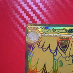Pokemon TCG Mega Dragonite EX Gold Full Art Pokemon Card 295/217 - Image 3
