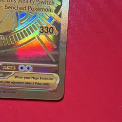 Pokemon TCG Mega Dragonite EX Gold Full Art Pokemon Card 295/217 - Image 4