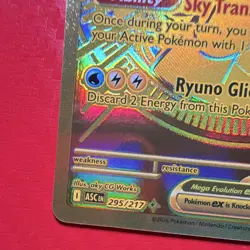 Pokemon TCG Mega Dragonite EX Gold Full Art Pokemon Card 295/217 - Image 5