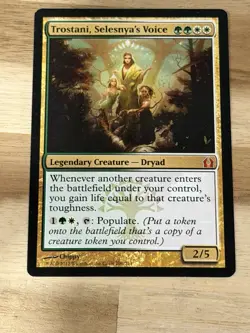 Awesome Magic The Gathering Card Trostani Selesnya’s Voice 206/274 Ravnica LP - Image 1