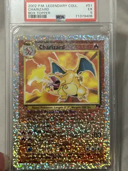 2002 CHARIZARD BOX TOPPER REVERSE HOLO LEGENDARY COLLECTION POKEMON PSA 5 #s1 - Image 1
