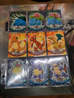 BLUE Label 1999 Topps Pokemon Series 1 COMPLETE SET 90/90 NM/M - Image 2