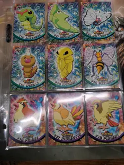BLUE Label 1999 Topps Pokemon Series 1 COMPLETE SET 90/90 NM/M - Image 4