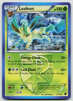 Leafeon 11/116 Plasma Freeze Pokemon LP - Image 1