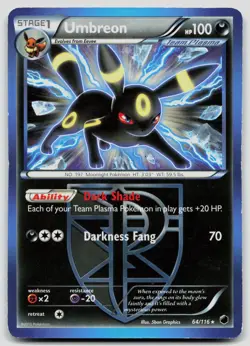 Umbreon 64/116 Plasma Freeze Pokemon LP - Image 1
