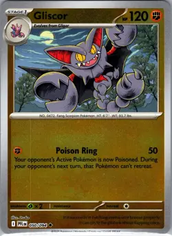 Gliscor 050/094 Uncommon Phantasmal Flames Pokemon Reverse Holo Near Mint - Image 1