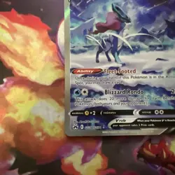 2023 Pokemon TCG Suicune V GG38/GG70 Ultra Rare Crown Zenith Moderate Play - Image 5