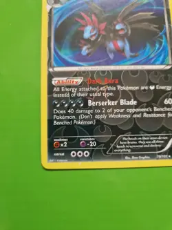 Pokemon TCG Hydreigon Noble Victories 79/101 Reverse Holo Holo Rare LP - Image 5