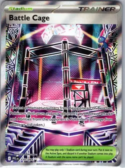 Battle Cage 116/094 Ultra Rare Phantasmal Flames Pokemon Holo Near Mint - Image 1