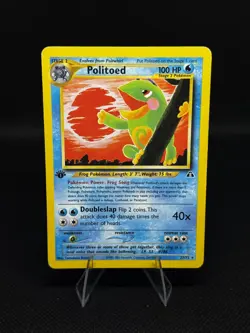 Pokemon TCG Politoed Neo Discovery 27/75 1st Edition Rare Regular English - Image 1