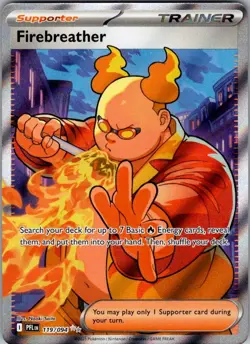 Firebreather 119/094 Ultra Rare Phantasmal Flames Pokemon Holo Near Mint - Image 1