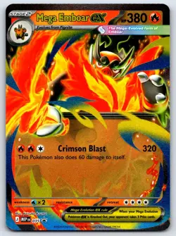 MEGA EMBOAR EX 035 ME: MEGA EVOLUTION PROMO PROMO POKEMON NEAR MINT - Image 1