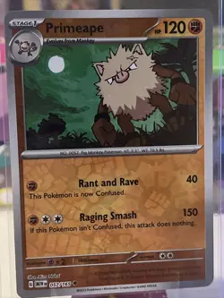 Pokemon 151 Primeape 056/165 Reverse Holo NM - Image 1