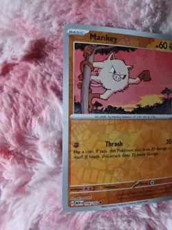 Mankey - 056/165 - Reverse Holo - Scarlet and Violet 151 Pokemon TCG NM - Image 2