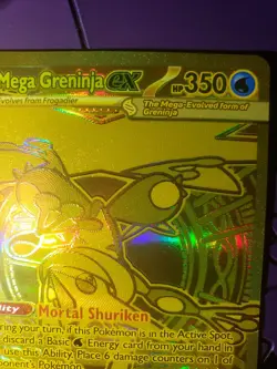 Pokemon TCG Chaos Rising Mega Greninja Ex Mega Hyper Rare 122/086 Eng GOLD NM - Image 4