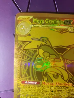 Pokemon TCG Chaos Rising Mega Greninja Ex Mega Hyper Rare 122/086 Eng GOLD NM - Image 5