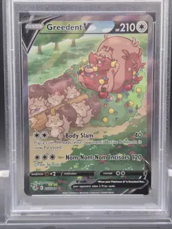PSA 10 Greedent V 257/264 Alternate Alt Full Art Pokemon SWSH Fusion Strike 2021 - Image 3