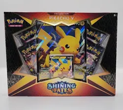 Pokemon TCG - 2021 Shining Fates Pikachu V Collection Box, Factory Sealed - Image 1