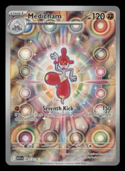 Medicham 241/217 Illustration Rare Ascended Heroes Pokemon Holo Near Mint - Image 1