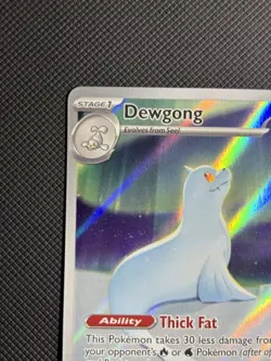 Pokemon TCG Dewgong 097/094 Me02 Phantasmal Flames Illus Rare Holo 130HP EN - Image 3