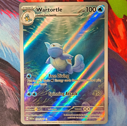 Pokemon TCG 151 Wartortle 171/165 Holo Illustration Rare HP 100 Stage 1 - Image 1