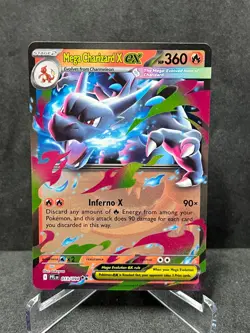 Mega Charizard X ex 013/094 Double Rare Phantasmal Flames Pokemon Holo Near Mint - Image 1