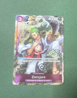 One Piece Zoro-Juurou OP05-067 rare French Promo 1st Anniversary NM - Image 1