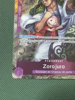One Piece Zoro-Juurou OP05-067 rare French Promo 1st Anniversary NM - Image 3
