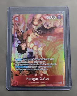 Portgas D. Ace ST30-007 SR Alt Art Foil One Piece SD Monkey D. Luffy & Ace NM - Image 1